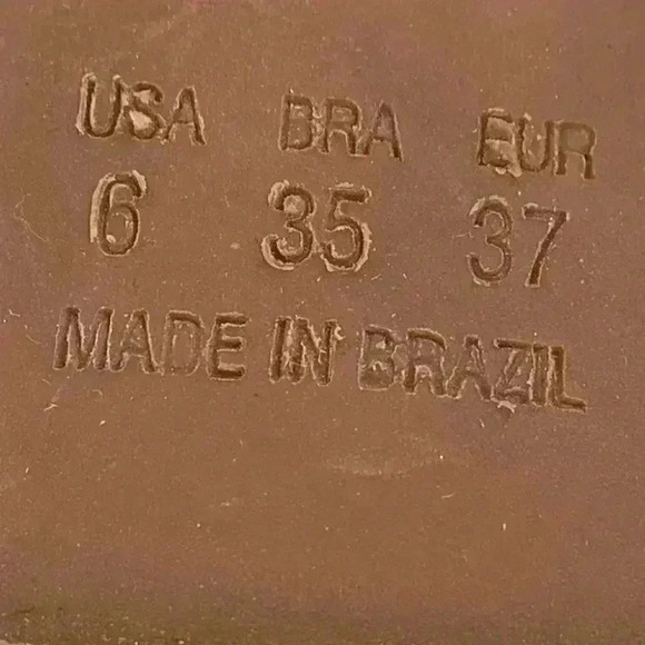 Anna Luz sandals size 6 37 tan gold leather t-strap Espadrilles beach resort - Picture 9 of 13